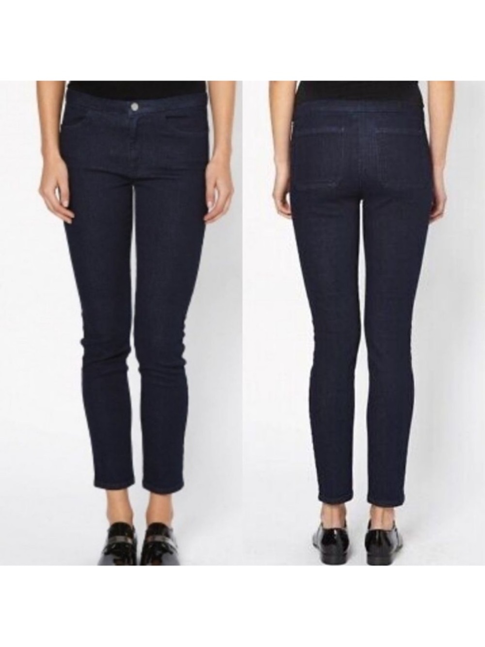 ACNE STUDIOS Trucker Iconic Dark Wash Skinny Ankle Jeans 4/36